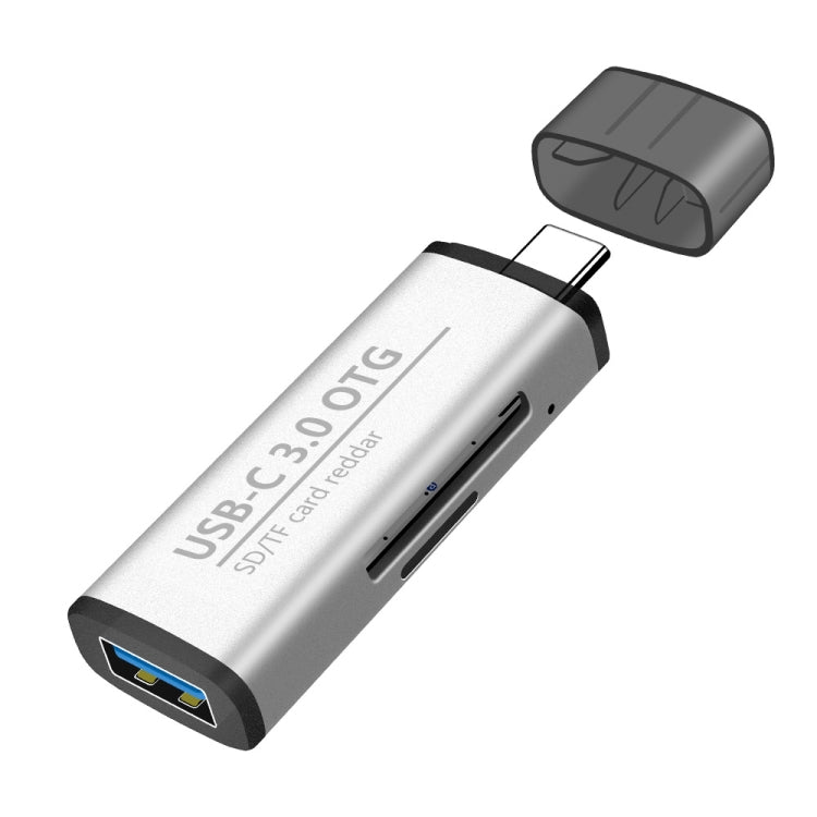 ADS-103 3合一 Type-C公頭轉USB 3.0母頭+SD/TF卡槽 OTG適配器SD/TF卡讀卡器