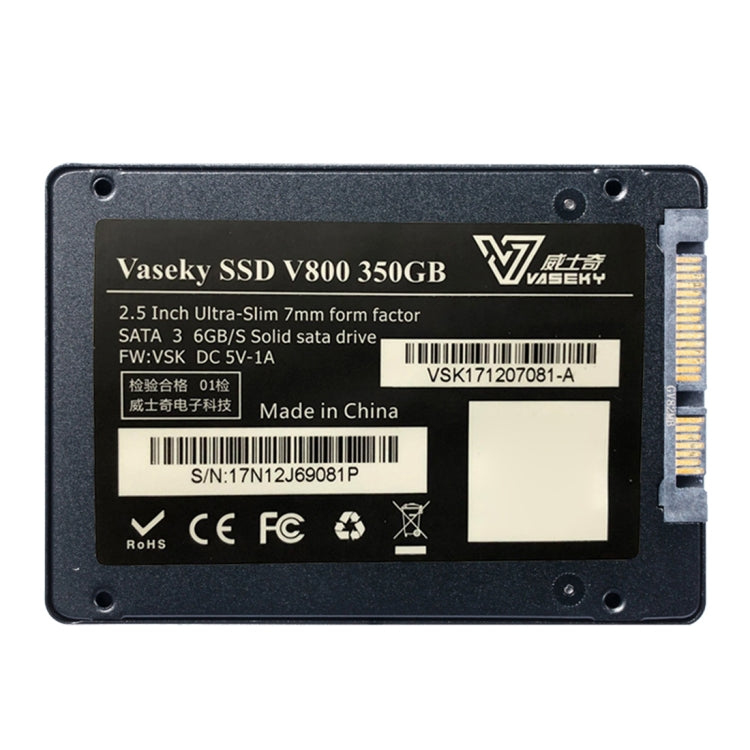 Vaseky威士奇 V800 350GB 2.5英寸SAT3超薄7毫米SSD固態硬盤