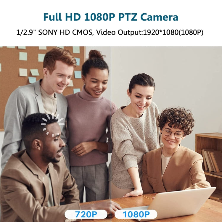 言升 YS-H210U USB高清1080P 10倍變焦鏡頭視頻會議攝像機 帶遙控 美規