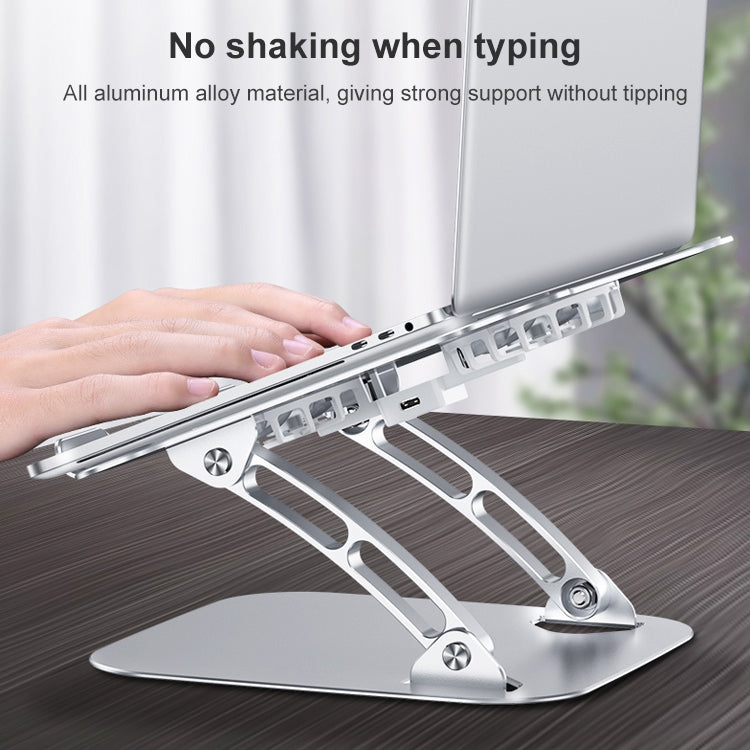 HZ13 可摺疊多角度鋁合金筆記本電腦風扇散熱支架