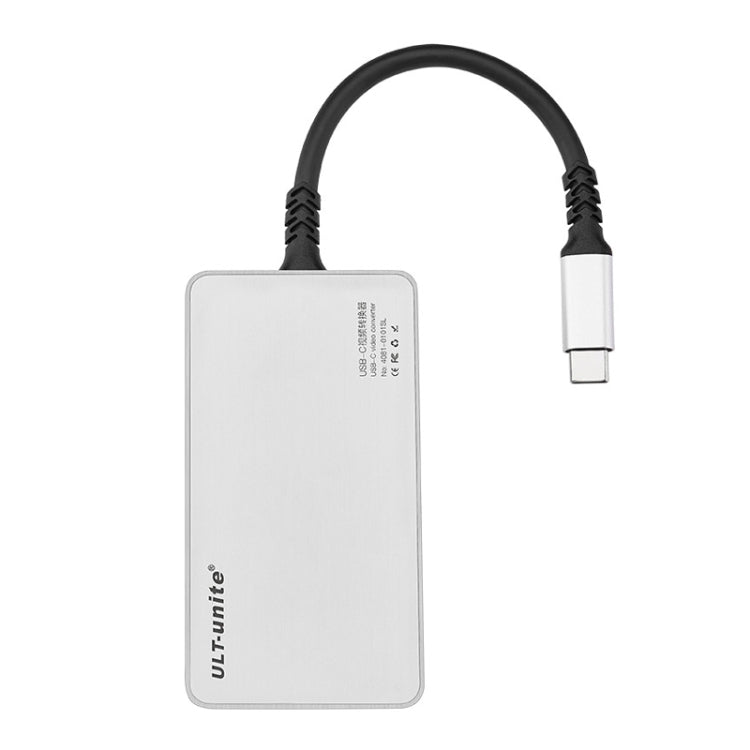 ULT-unite 0101 5合1 Type-C 轉 3.5mm音頻+VGA+DP+HDMI+PD多功能集線器