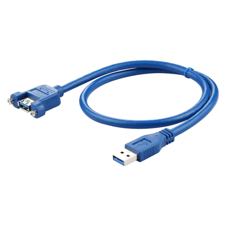 0270 USB 3.0公對母延長線 帶螺母 線長：60厘米