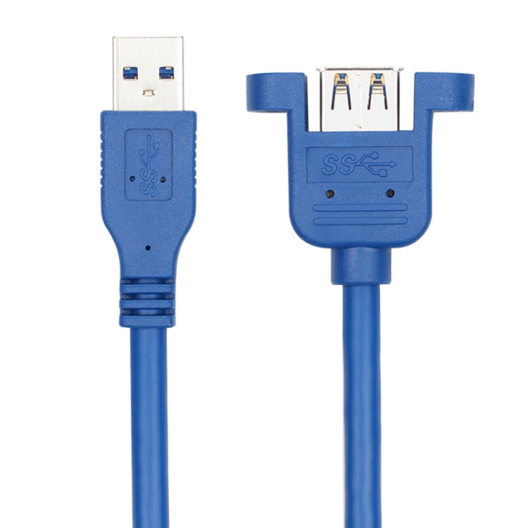 0270 USB 3.0公對母延長線 帶螺母 線長：5米
