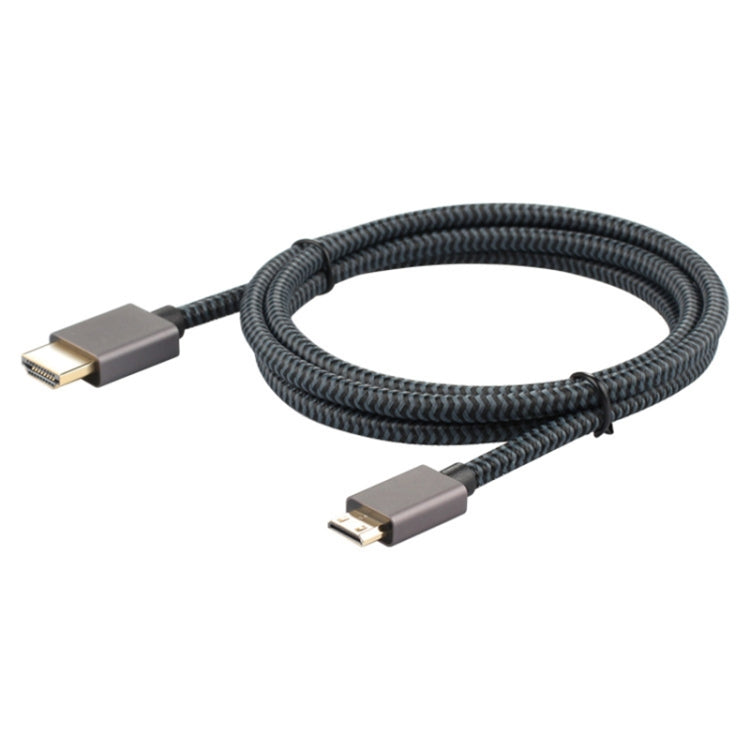 ULT-unite 1273 鍍金頭 HDMI2.0 公頭轉迷你HDMI公頭尼龍編織線 線長：2米