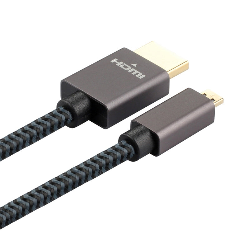 ULT-unite 11282 鍍金頭 HDMI公頭轉Micro HDMI公頭尼龍編織線 線長：3米