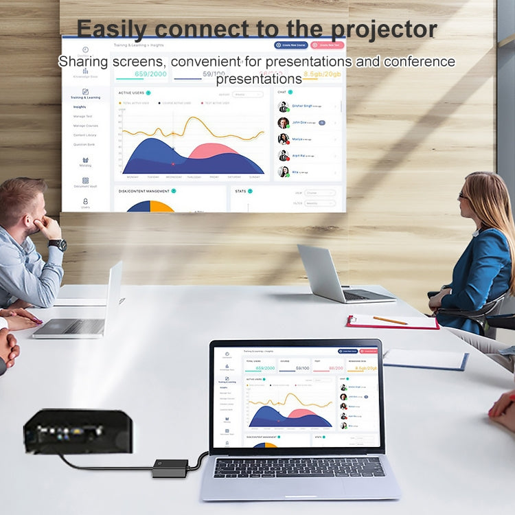 HDCO-VGAM2 1080P VGA公頭轉HDMI母頭轉換器帶3.5mm音頻線