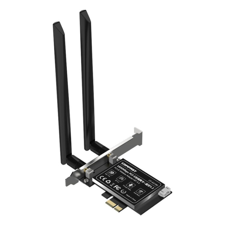 COMFAST CF-AX180 1800Mbps PCI-E藍牙5.2 雙頻電競遊戲WiFi 6無線網卡 不帶散熱片