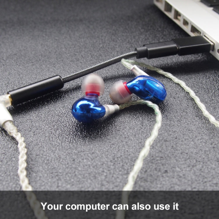 TA11-R Type-C公頭轉3.5mm音頻母頭 TPE編織耳機轉接頭