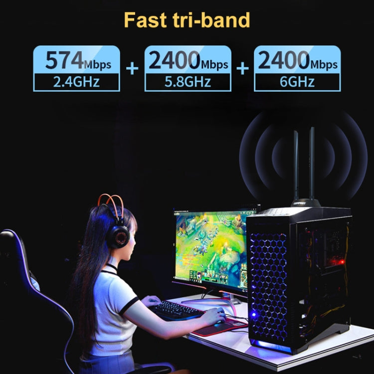 COMFAST AX200 Plus+ 5374Mbps WiFi6 PCIE高速率無線網卡