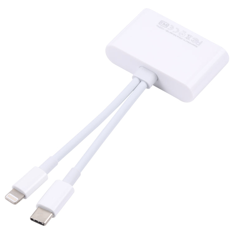 NK-103Pro 3合一 8 Pin+Type-C公頭轉USB+TF/SD卡 讀卡器