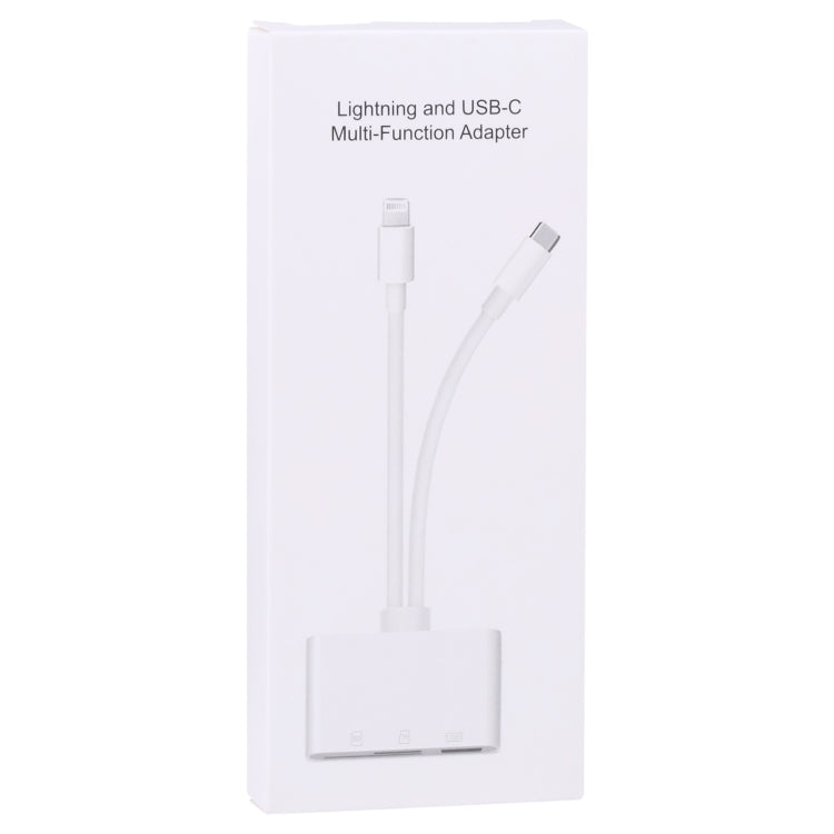 NK-103Pro 3合一 8 Pin+Type-C公頭轉USB+TF/SD卡 讀卡器