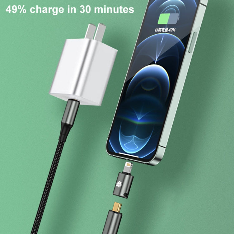 20W 8 Pin公頭轉Type-C母頭 直頭充電轉接頭