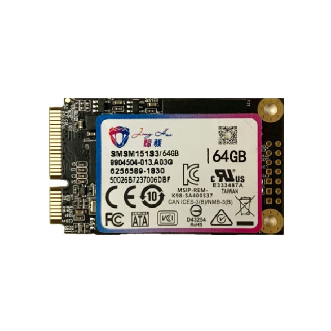 驚駭 1.8 inch mSATA 固態硬盤，閃存架構：MLC，容量：64GB