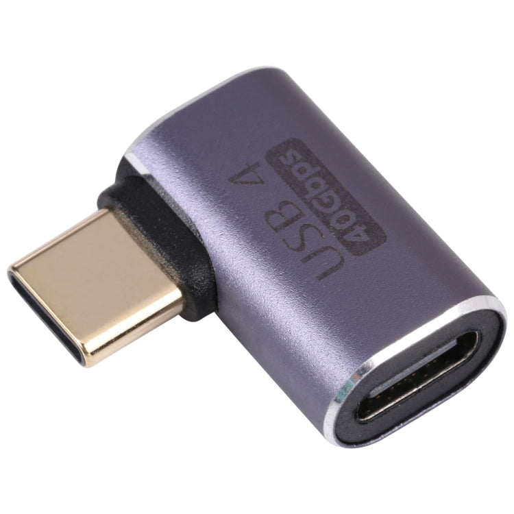 40Gbps Type-C 公頭轉母頭 彎頭適配器