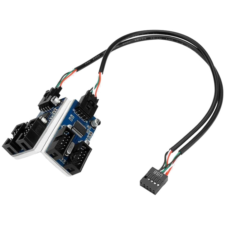Rocketek HC427 9 Pin USB2.0集線器電路板 雙路