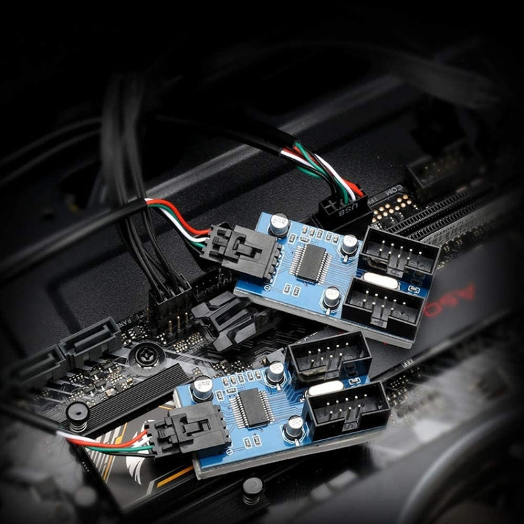 Rocketek HC427 9 Pin USB2.0集線器電路板 雙路