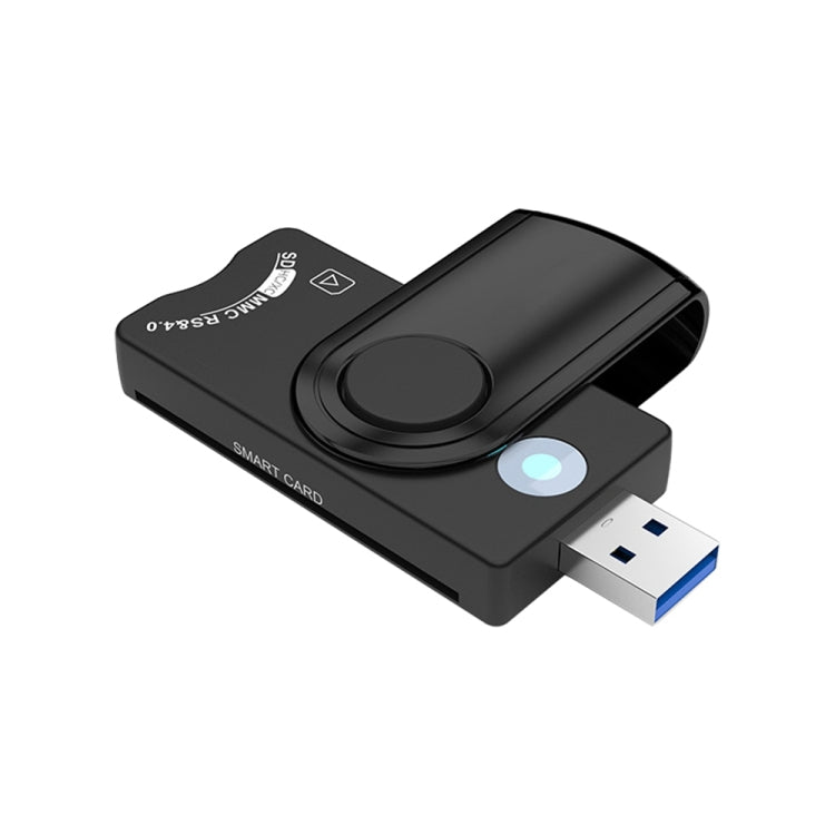 Rocketek CR310-B USB3.0報稅IC智能卡/SD/TF/SIM卡 多功能讀卡器