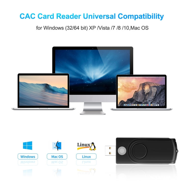Rocketek CR310-B USB3.0報稅IC智能卡/SD/TF/SIM卡 多功能讀卡器