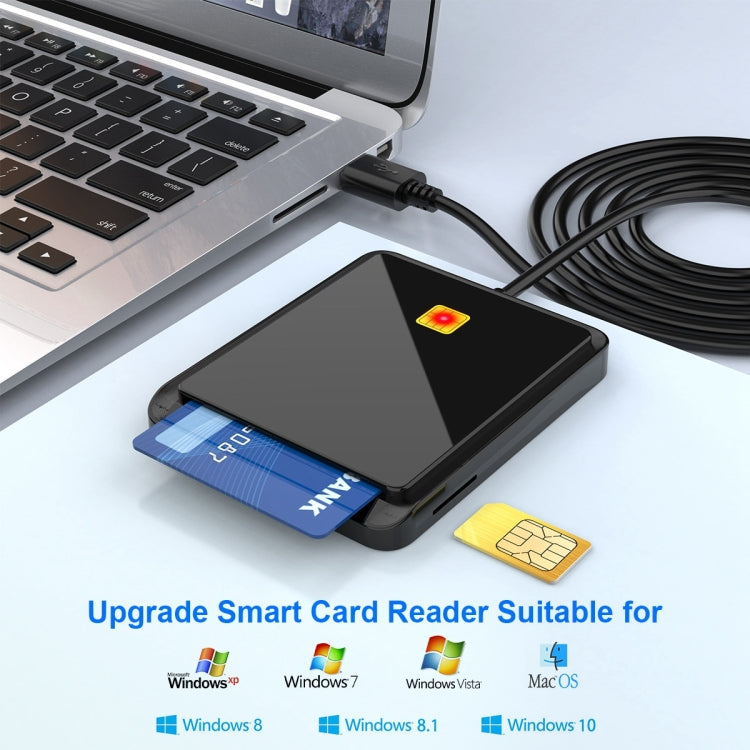 Rocketek CR317 USB 2.0 智能卡/SIM卡 二合一讀卡器