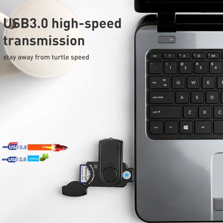 Rocketek CR3 USB3.0 SD / TF卡 多功能2合1讀卡器