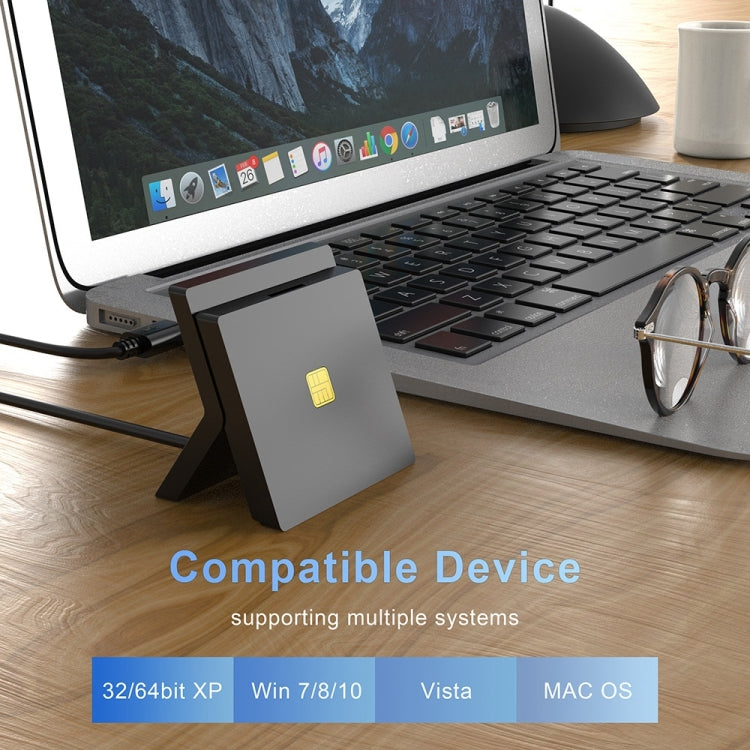 Rocketek CR319 USB 2.0 智能卡/SIM卡 二合一讀卡器