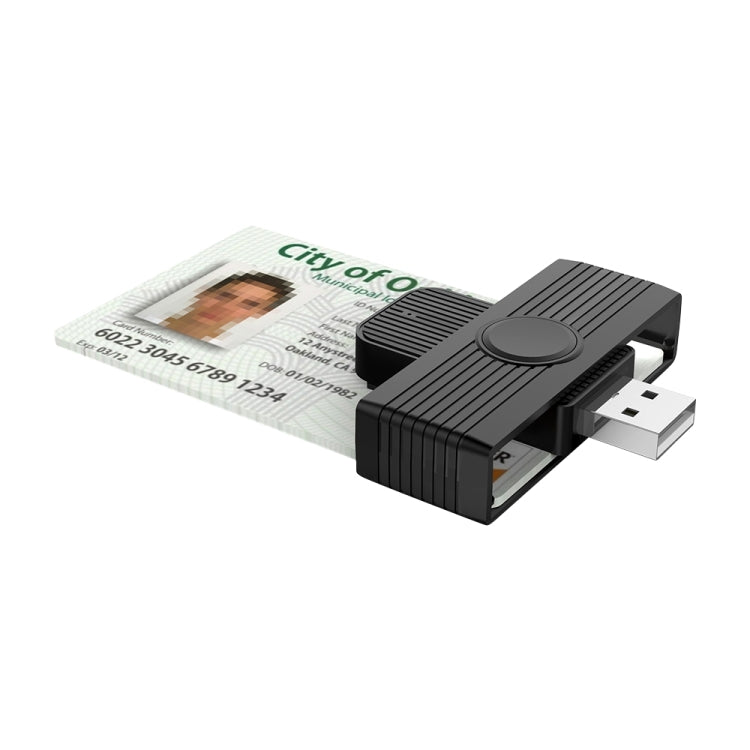 Rocketek CR318 USB 2.0 智能卡 / SIM / ID / CAC卡讀卡器
