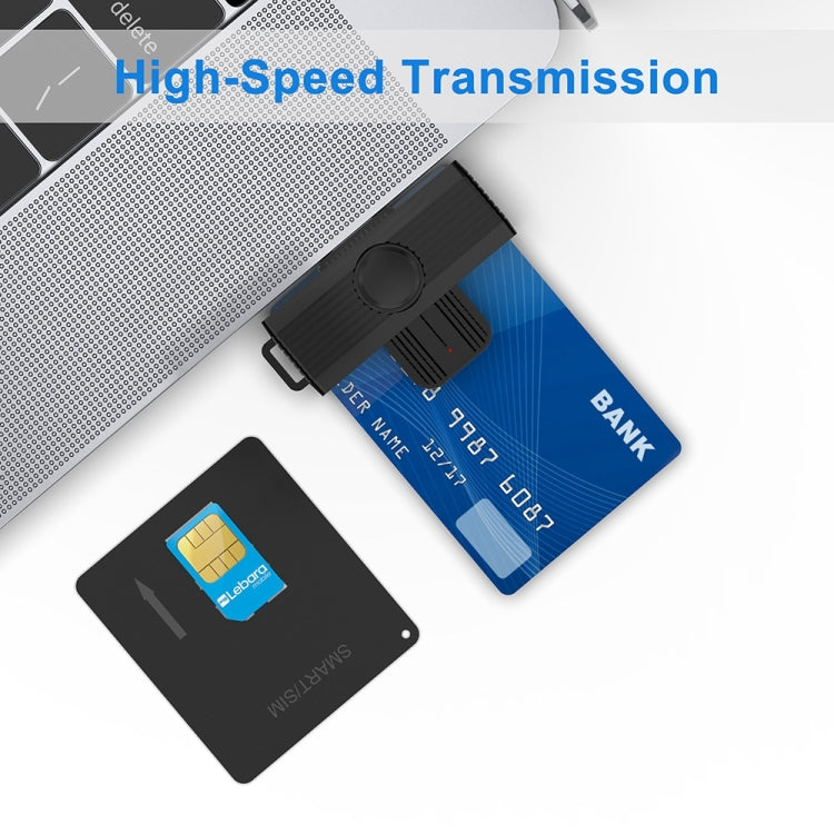 Rocketek CR318 USB 2.0 智能卡 / SIM / ID / CAC卡讀卡器