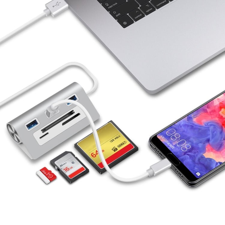 Rocketek HC423 USB3.0 x 3 + SD/TF/CF讀卡 HUB集線器