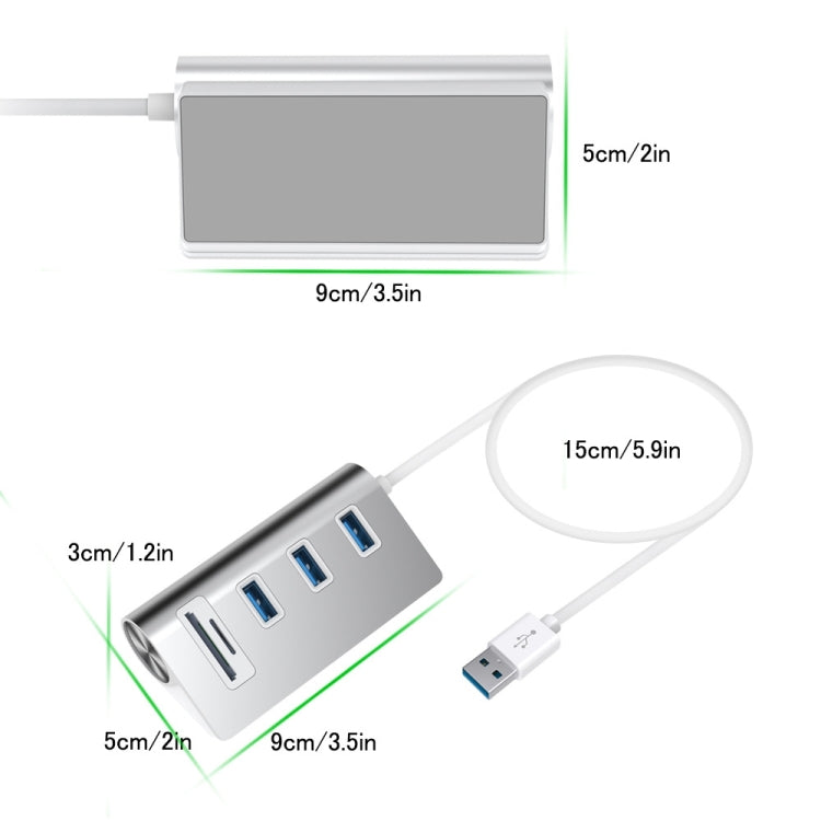 Rocketek HC422 USB3.0 x 3 + SD/TF讀卡 HUB集線器