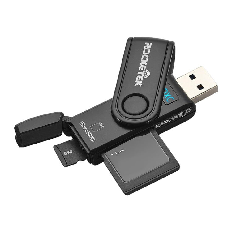 Rocketek CR5 USB3.0 SD / TF卡 多功能讀卡器