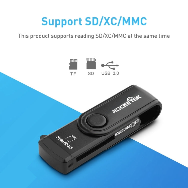 Rocketek CR5 USB3.0 SD / TF卡 多功能讀卡器