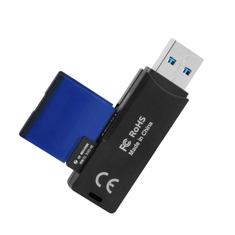 Rocketek CR11 高速USB3.0 SD / TF卡 2合1讀卡器
