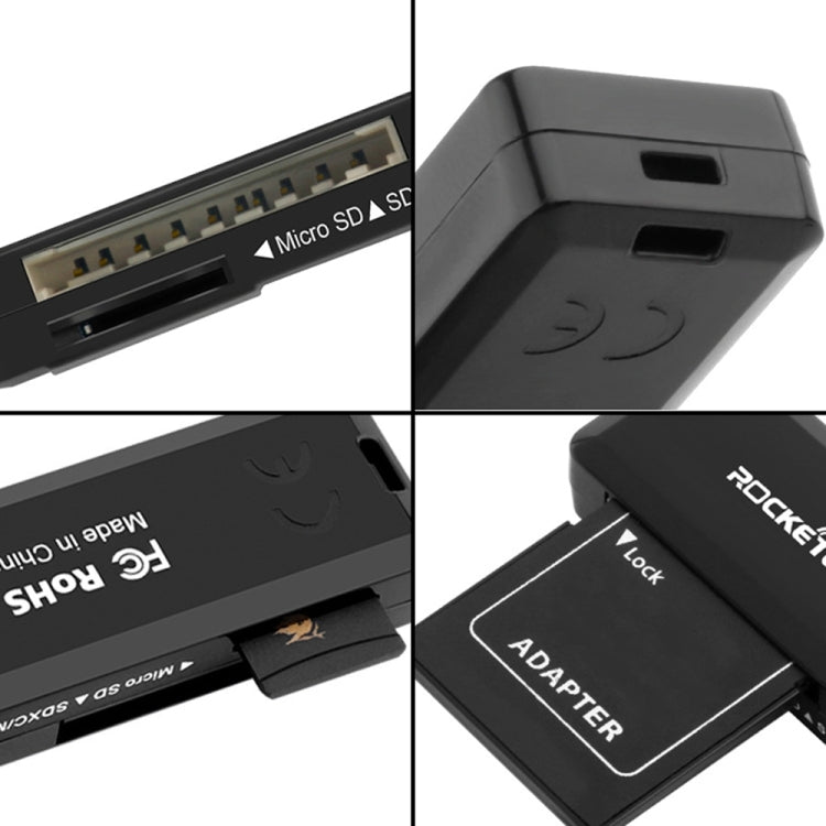 Rocketek CR11 高速USB3.0 SD / TF卡 2合1讀卡器