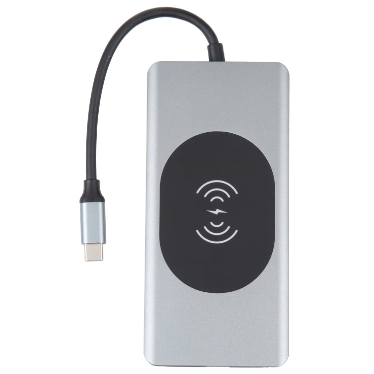 14合1 Type-C 擴展塢帶無線充電功能