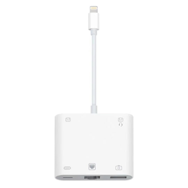 S-330 5合一 8 Pin公頭轉8 Pin / USB3.0 / RJ45 / 3.5mm 多功能適配器