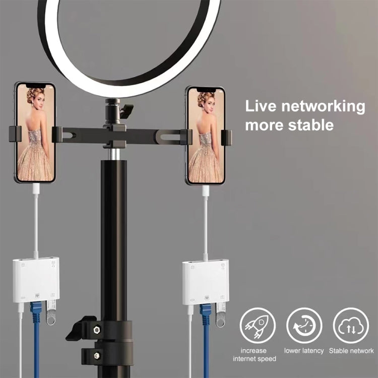S-330 5合一 8 Pin公頭轉8 Pin / USB3.0 / RJ45 / 3.5mm 多功能適配器