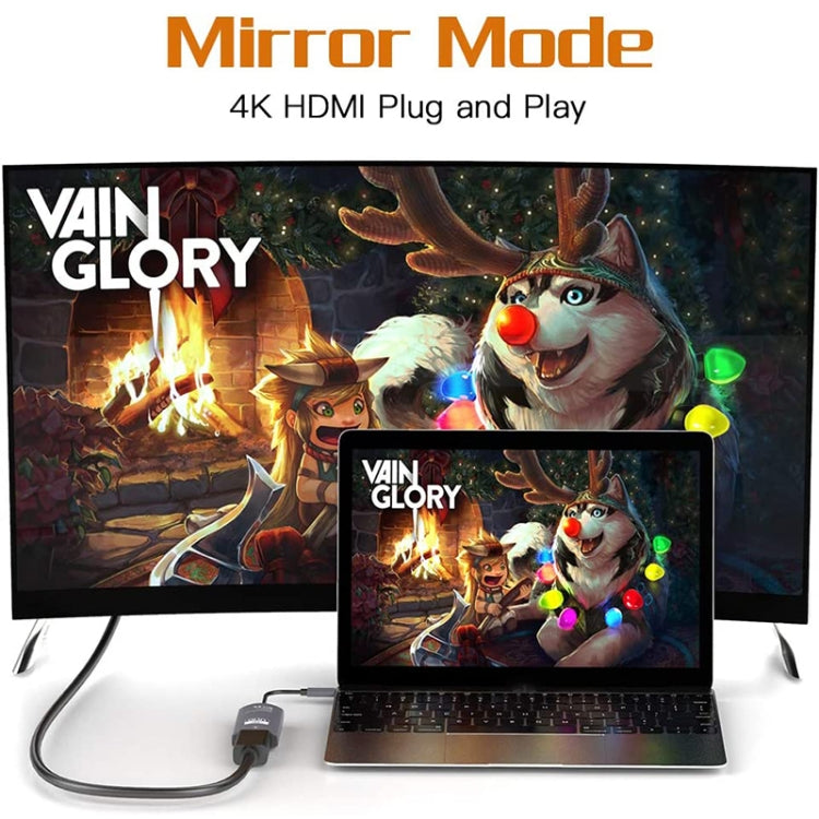 TH001 Type-C公頭轉HDTV母頭 4K超高清轉換器