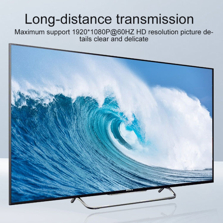 Measy DVI1815 傳輸距離150米 DVI網線延長器 一發射器一接收器, POE單電源供電