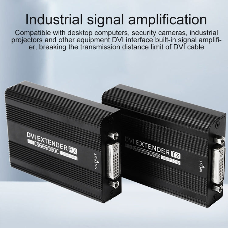 Measy DVI1815 傳輸距離150米 DVI網線延長器 一發射器一接收器, POE單電源供電
