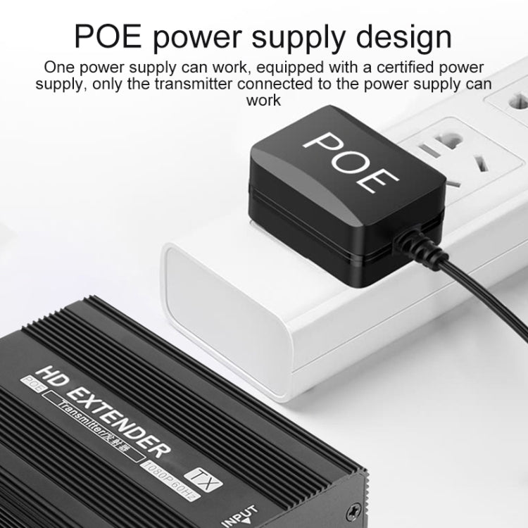 Measy ET1820 傳輸距離200米 HDMI網線延長器 一發射器一接收器, POE單電源供電