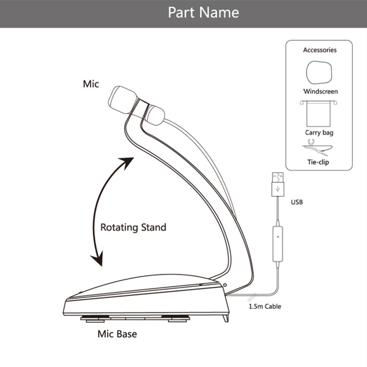 突音SF-911B專業電容式錄音麥克風帶支架底座USB 2.0耳機端口，線長：1.5米