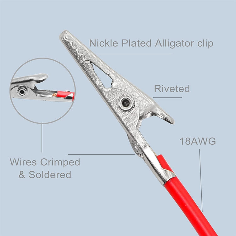 USB-A公頭轉鱷魚夾 電源連接延長線，長度： 0.5米