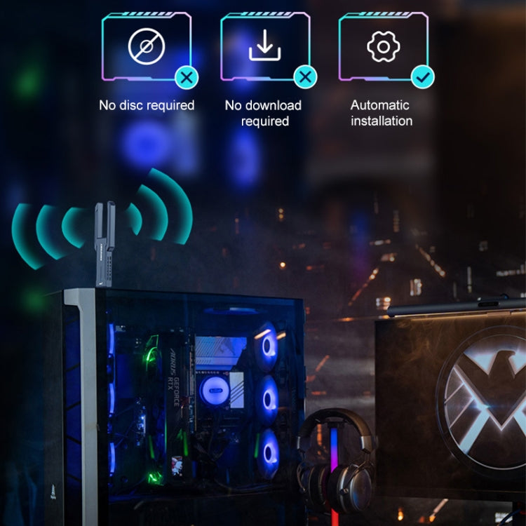 COMFAST 972AX 5400Mbps WiFi6免驅USB無線網卡
