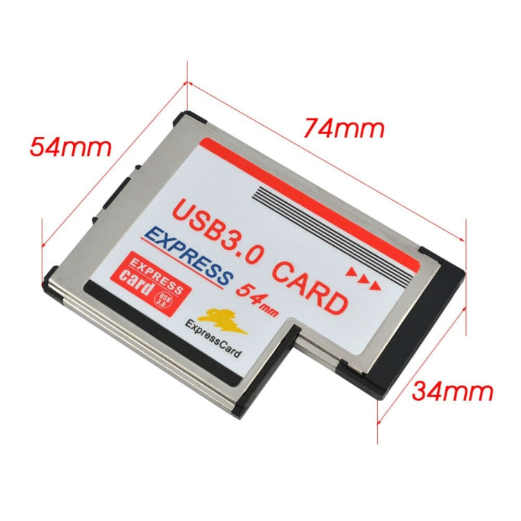 2個USB 3.0 PCI擴展卡，適用於筆記本54mm Express Card 插槽