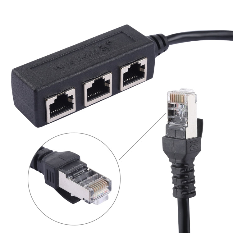 RJ45一拖三分線器
