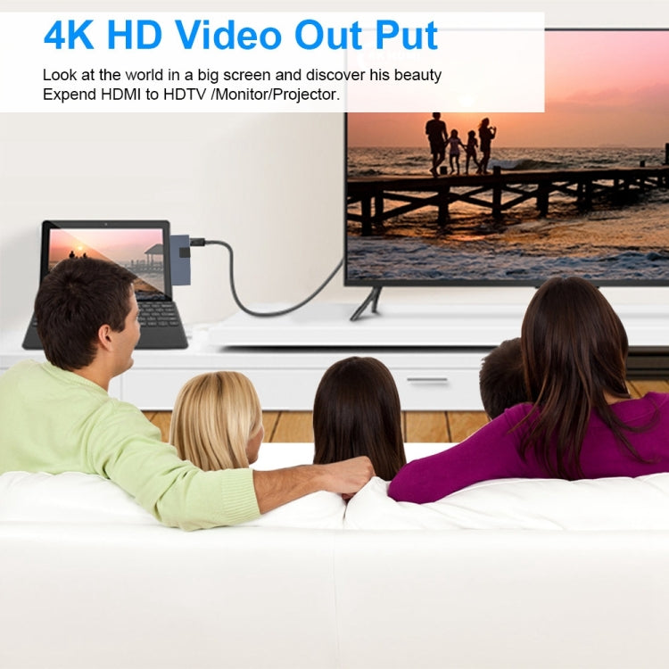 Rocketek SUR759 6合1 USB 3.0 / LAN / 4K HDMI / SD / TF HUB集線器 帶網口