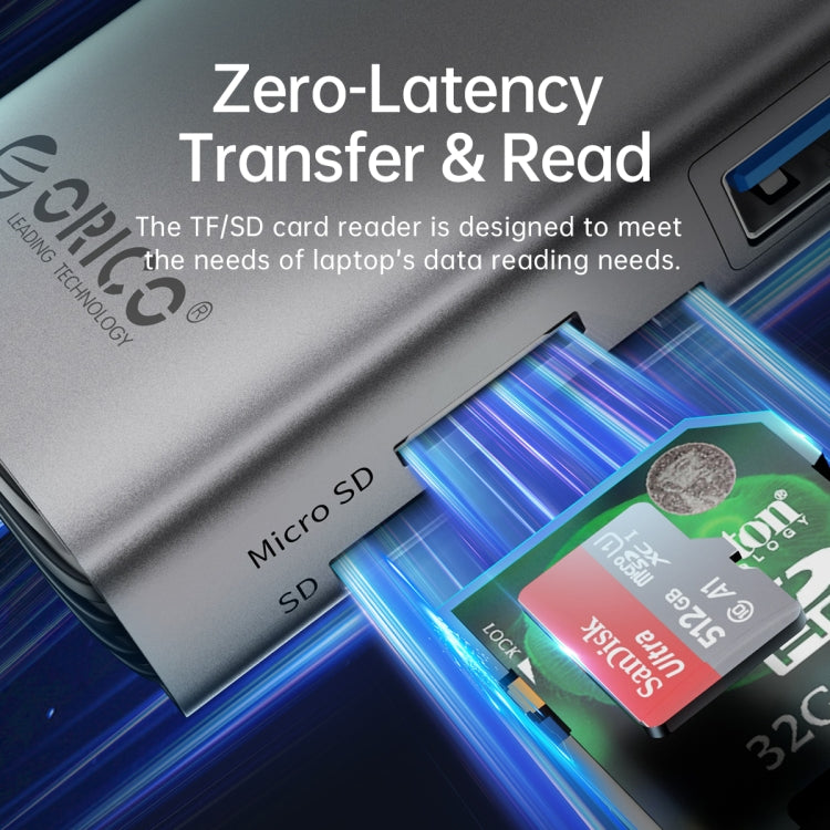 ORICO PW11-8PC Type-C八合一擴展塢 , PW11-8PC