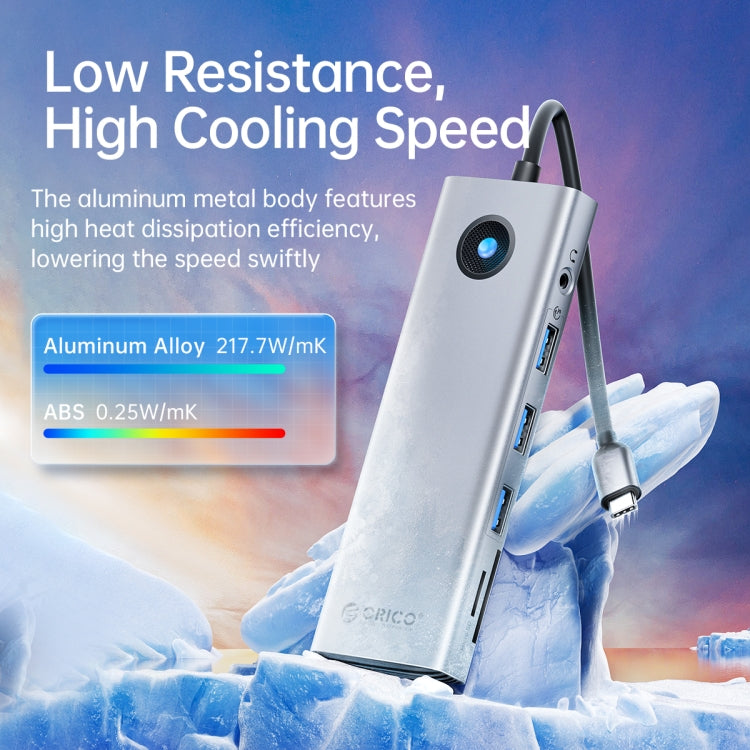 ORICO PW11-8PMType-C 八合一擴展塢  , PW11-8PM