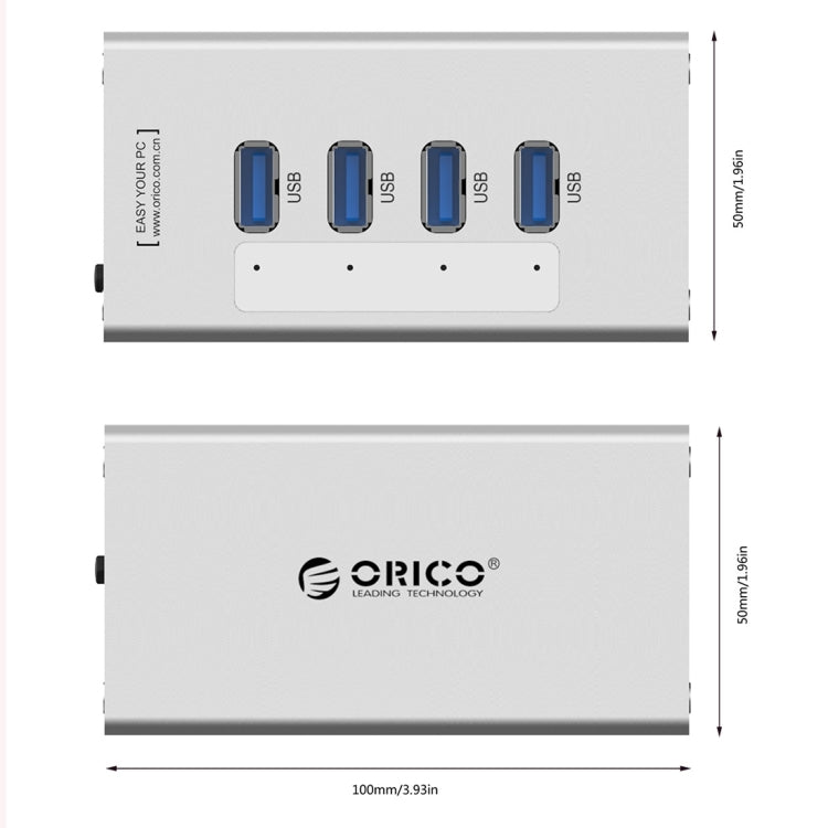ORICO A3H4 全鋁高速4口USB3.0集線器