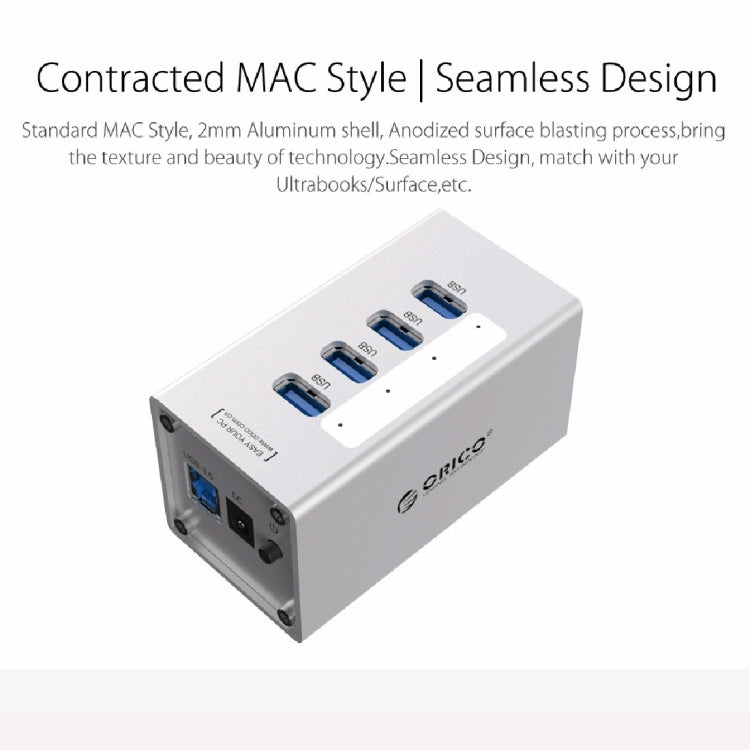 ORICO A3H4 全鋁高速4口USB3.0集線器